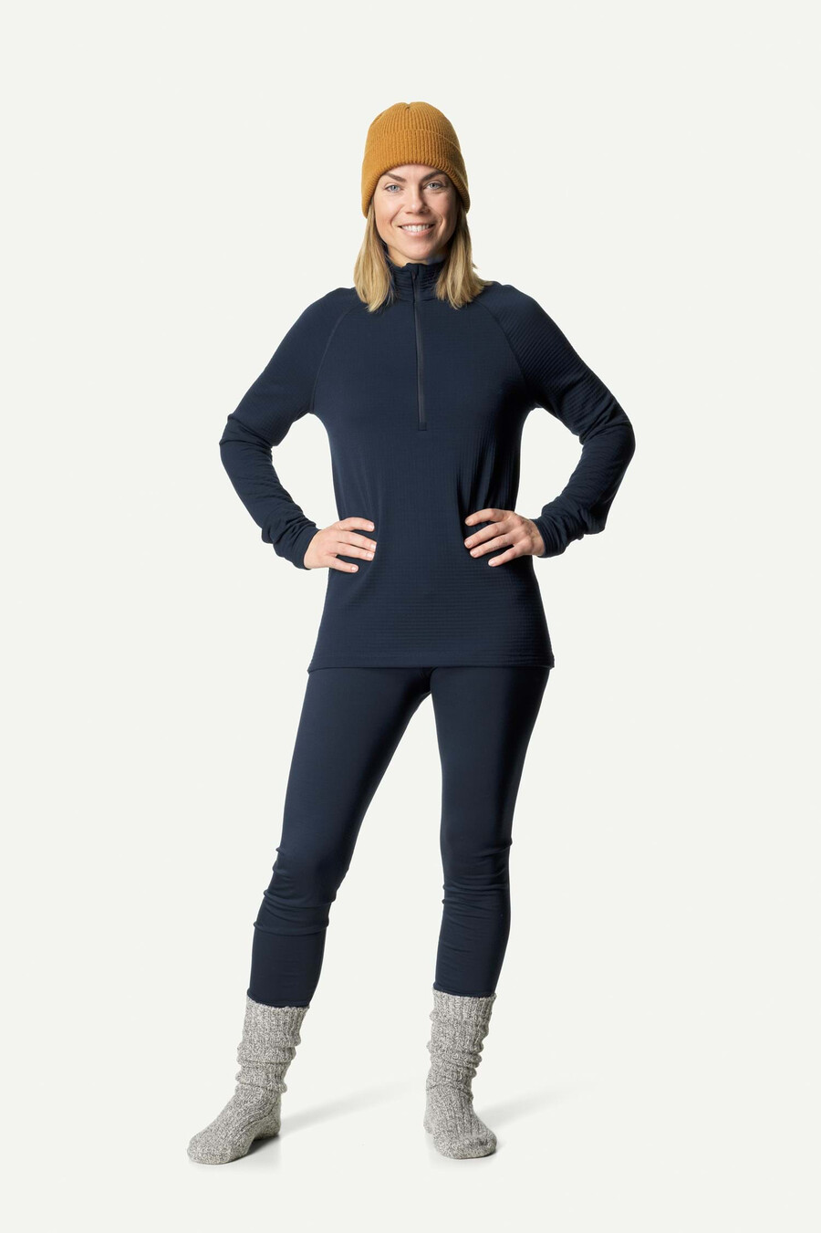 ws desoli thermal half zip